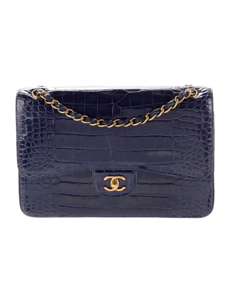 chanel alligator classic flap bag price|Chanel Classic Jumbo Alligator Flap Ba.